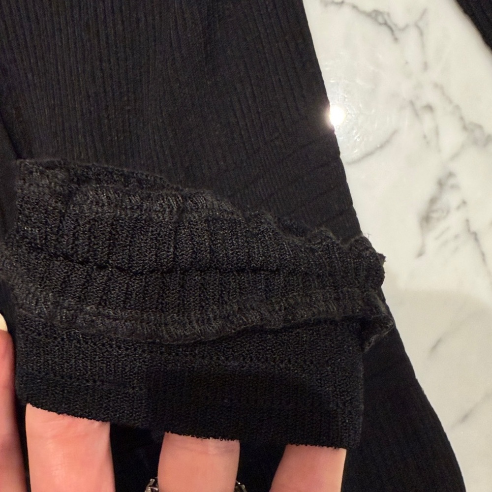 Balmain Short knitted dress with gold buttons black black - Picture 14 of 16